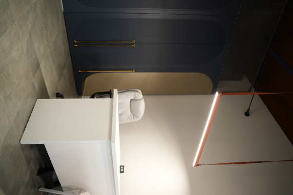 Фасад со скрытыми дверями